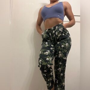 Respun By Marine Layer Allison Pant Navy Floral Print Pants